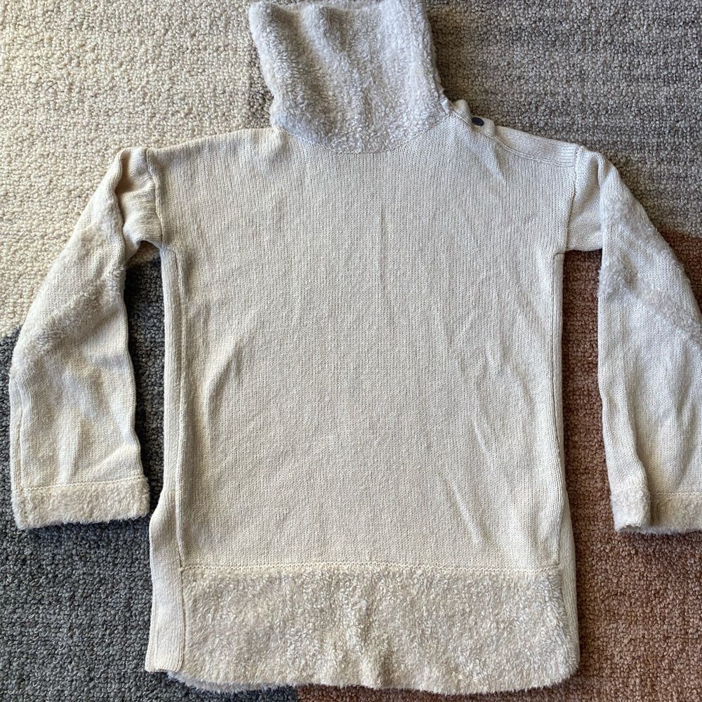 Smartwool XS Wool Blend Lodge Tunic Pullover Sweater Cream - Picture 3 of 8